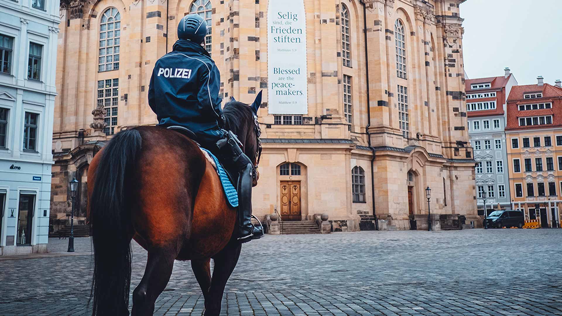 Reiterstaffel der Polizei Sachsen.
